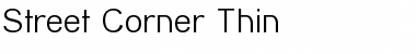 Download Street Corner Thin Regular Font