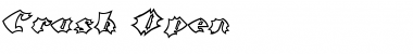 Download Crash Open Font Title Preview