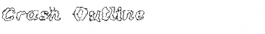 Download Crash Outline Regular Font Title Preview