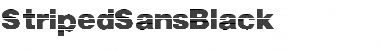 Download StripedSansBlack Regular Font