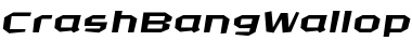 Download CrashBangWallop Medium Italic Font Title Preview