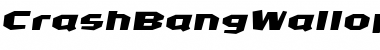 Download CrashBangWallop Medium Italic Font Title Preview