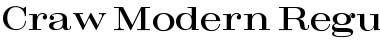 Download Craw Modern Regular Font Title Preview