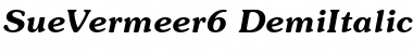 Download SueVermeer6 DemiItalicSH Font