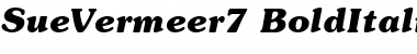 Download SueVermeer7 BoldItalicSH Font