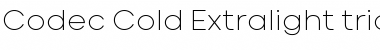 Download Codec Cold Trial ExtraLight Font Title Preview