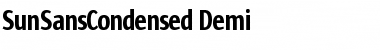 Download Sun Sans Condensed- SunSansCondensed Demi Font