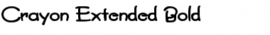Download CrayonExtended Bold Font Title Preview