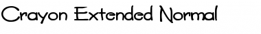 Download CrayonExtended Normal Font Title Preview