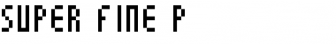 Download Super Fine P Regular Font