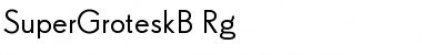 Download SuperGroteskB Regular Font