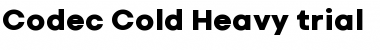 Download Codec Cold Trial Heavy Font Title Preview