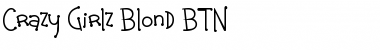 Download Crazy Girlz Blond BTN Regular Font Title Preview
