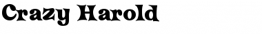 Download Crazy Harold Regular Font Title Preview