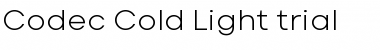 Download Codec Cold Trial Light Font Title Preview