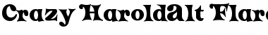 Download Crazy HaroldAlt Flare Regular Font Title Preview