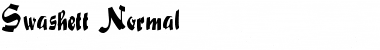 Download Swashett Normal Font