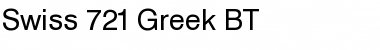 Download Swis721Greek BT Font