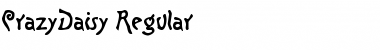 Download CrazyDaisy Regular Font Title Preview