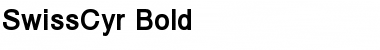 Download SwissCyr Bold Font