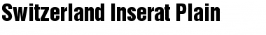 Download Switzerland Inserat Plain Font