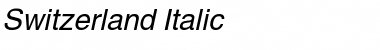 Download Switzerland Italic Font