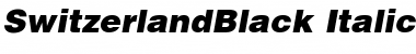 Download SwitzerlandBlack Italic Font