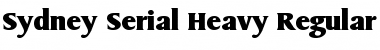 Download Sydney-Serial-Heavy Regular Font