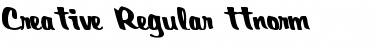 Download Creative Regular Font Title Preview