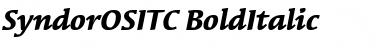 Download SyndorOSITC Font