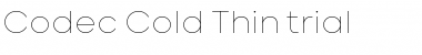 Download Codec Cold Trial Thin Font Title Preview