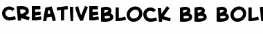 Download CreativeBlock BB Bold Font Title Preview