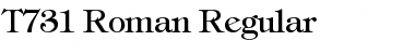 Download T731-Roman Regular Font