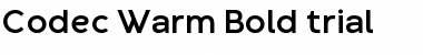 Download Codec Warm Trial Bold Font Title Preview