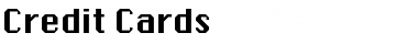 Download Credit Cards Regular Font Title Preview