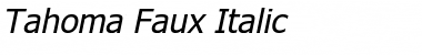 Download Tahoma Faux Italic Font Title Preview