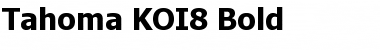 Download Tahoma KOI8 Bold Font Title Preview