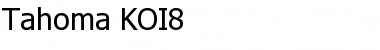 Download Tahoma KOI8 Regular Font Title Preview
