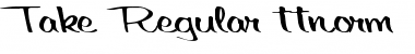 Download Take Regular Font Title Preview