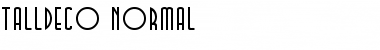 Download TallDeco Normal Font