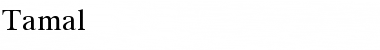 Download Tamal Normal Font Title Preview