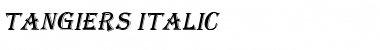 Download Tangiers Italic Font Title Preview