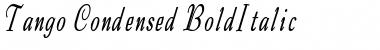 Download Tango Condensed BoldItalic Font Title Preview