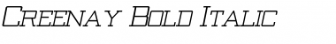 Download Creenay Bold Italic Font Title Preview