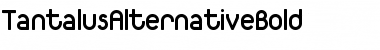 Download TantalusAlternativeBold Regular Font