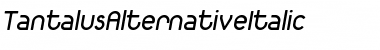 Download TantalusAlternativeItalic Regular Font