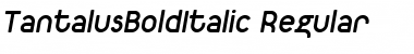 Download TantalusBoldItalic Regular Font