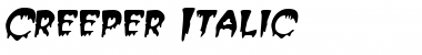 Download Creeper Italic Font Title Preview