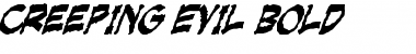 Download Creeping Evil Bold Font Title Preview