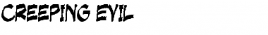 Download Creeping Evil Regular Font Title Preview